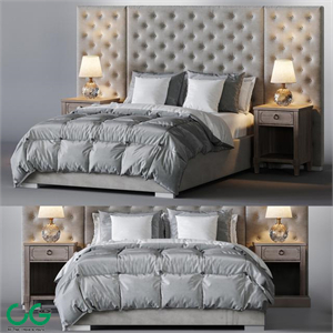Restoration Hardware  Edie Tufted Bed Collection